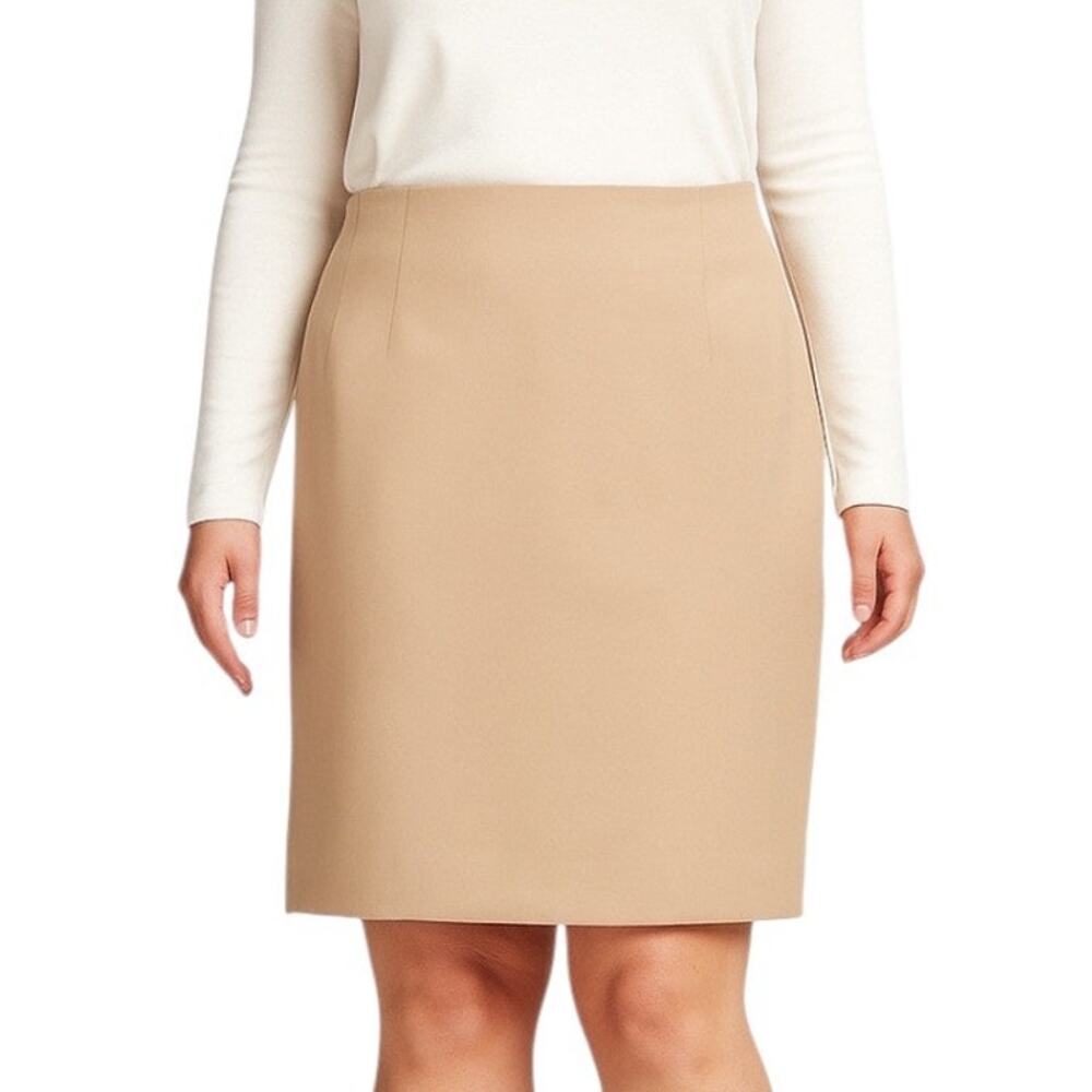 Amanda Smith Pencil Straight Skirt Classic Tan Camel Women’s Size 16 Plus